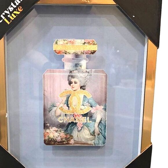 Crystal Luxe Chanel Antique French Framed Wall Decor - Picture 2 of 6